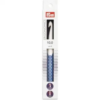 (Bild für) prym.ergonomics Wollhäkelnadel 18 cm - 10 mm - königsblau