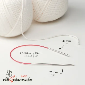 (Bild für) addi Sockenwunder Lace - 25 cm - 2 mm
