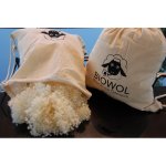(Bild für) Bio-Wollkügelchen (kbT) als Füllmaterial - 300g in Baumwolltasche