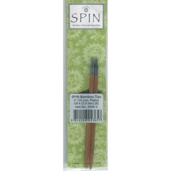 (Bild für) ChiaoGoo SPIN BAMBOO PATINA Nadelspitzen KURZ 10 cm - SMALL - 3,5 mm