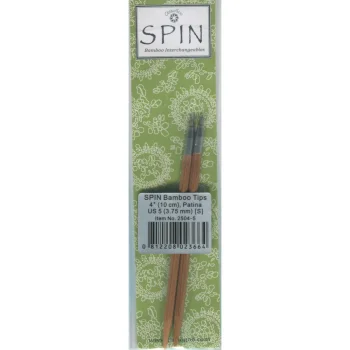 (Bild für) ChiaoGoo SPIN BAMBOO PATINA Nadelspitzen KURZ 10 cm - SMALL - 3,75 mm