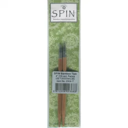 (Bild für) ChiaoGoo SPIN BAMBOO PATINA Nadelspitzen KURZ 10 cm - SMALL - 4,5 mm