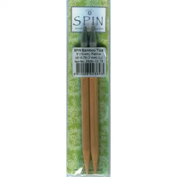 (Bild für) ChiaoGoo SPIN BAMBOO PATINA Nadelspitzen 13 cm - LARGE - 7 mm