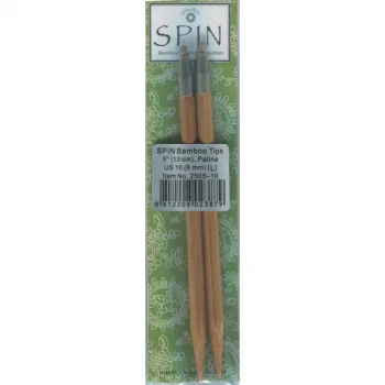 (Bild für) ChiaoGoo SPIN BAMBOO PATINA Nadelspitzen 13 cm - LARGE - 6 mm
