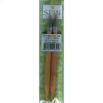 (Bild für) ChiaoGoo SPIN BAMBOO PATINA Nadelspitzen 13 cm - LARGE - 8 mm