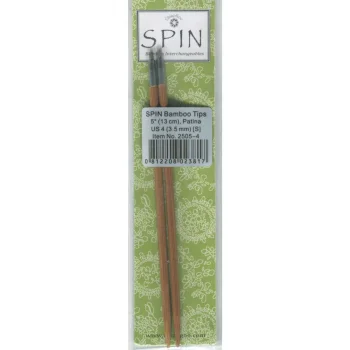 (Bild für) ChiaoGoo SPIN BAMBOO PATINA Nadelspitzen 13 cm - SMALL - 3,5 mm