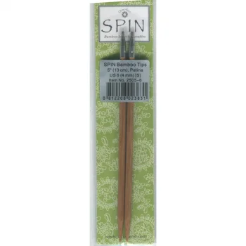(Bild für) ChiaoGoo SPIN BAMBOO PATINA Nadelspitzen 13 cm - SMALL - 4 mm