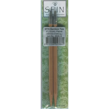 (Bild für) ChiaoGoo SPIN BAMBOO PATINA Nadelspitzen 13 cm - LARGE - 5,5 mm