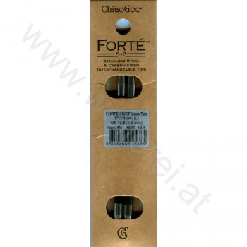 (Bild für) ChiaoGoo FORTÉ (SS/CF) Nadelspitzen 13 cm - LARGE - 6,5 mm