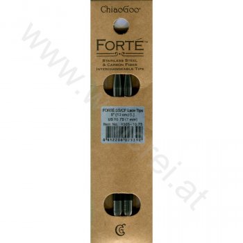 (Bild für) ChiaoGoo FORTÉ (SS/CF) Nadelspitzen 13 cm - LARGE - 7 mm