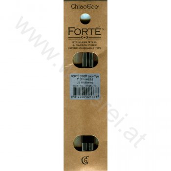 (Bild für) ChiaoGoo FORTÉ (SS/CF) Nadelspitzen 13 cm - LARGE - 6 mm