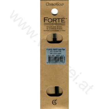 (Bild für) ChiaoGoo FORTÉ (SS/CF) Nadelspitzen 13 cm - SMALL - 3 mm
