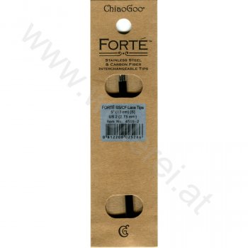(Bild für) ChiaoGoo FORTÉ (SS/CF) Nadelspitzen 13 cm - SMALL - 2,75 mm