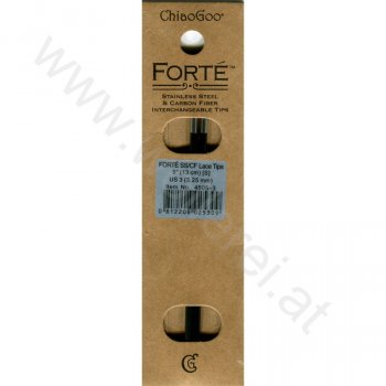 (Bild für) ChiaoGoo FORTÉ (SS/CF) Nadelspitzen 13 cm - SMALL - 3,25 mm