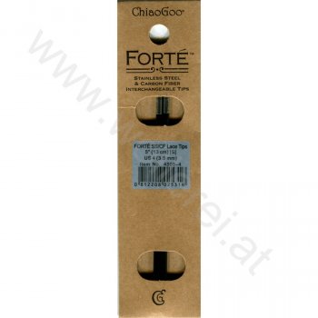 (Bild für) ChiaoGoo FORTÉ (SS/CF) Nadelspitzen 13 cm - SMALL - 3,5 mm