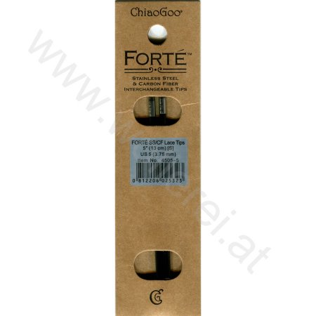 (Bild für) ChiaoGoo FORTÉ (SS/CF) Nadelspitzen 13 cm - SMALL - 3,75 mm