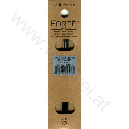 (Bild für) ChiaoGoo FORTÉ (SS/CF) Nadelspitzen 13 cm - SMALL - 4 mm