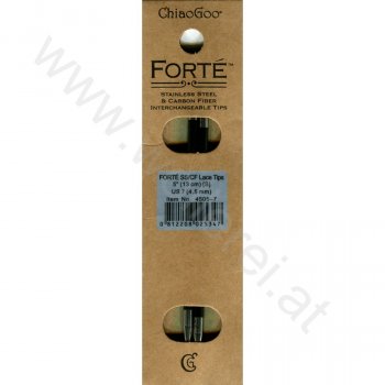 (Bild für) ChiaoGoo FORTÉ (SS/CF) Nadelspitzen 13 cm - SMALL - 4,5 mm
