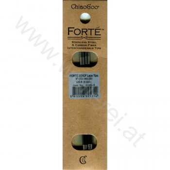 (Bild für) ChiaoGoo FORTÉ (SS/CF) Nadelspitzen 13 cm - SMALL - 5 mm
