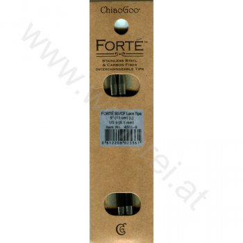 (Bild für) ChiaoGoo FORTÉ (SS/CF) Nadelspitzen 13 cm - LARGE - 5,5 mm