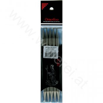 (Bild für) ChiaoGoo Nadelspiel Edelstahl 15 cm - 7 mm