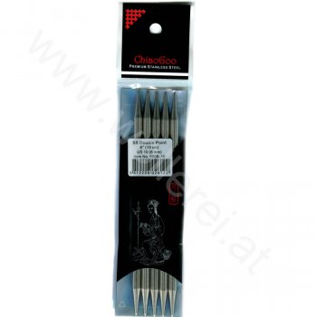 (Bild für) ChiaoGoo Nadelspiel Edelstahl 15 cm - 6 mm