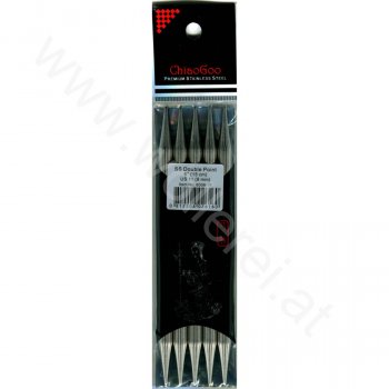 (Bild für) ChiaoGoo Nadelspiel Edelstahl 15 cm - 8 mm