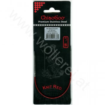 (Bild für) ChiaoGoo KNIT RED Fixe Rundstricknadel - 23 cm - 3 mm