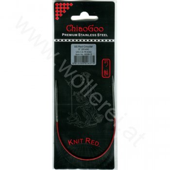 (Bild für) ChiaoGoo KNIT RED Fixe Rundstricknadel - 23 cm - 2,75 mm