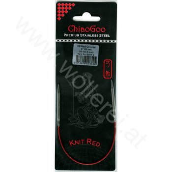 (Bild für) ChiaoGoo KNIT RED Fixe Rundstricknadel - 23 cm - 3,5 mm