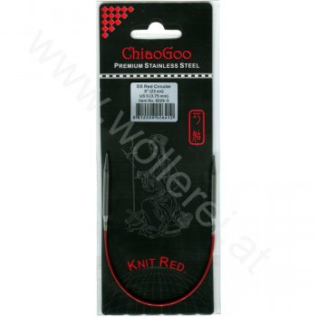 (Bild für) ChiaoGoo KNIT RED Fixe Rundstricknadel - 23 cm - 3,75 mm