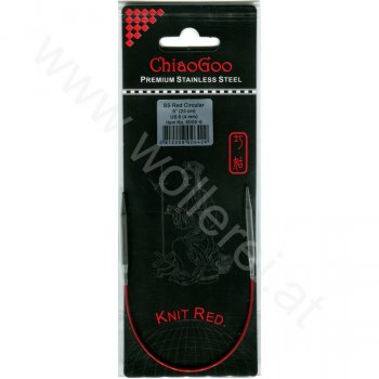 (Bild für) ChiaoGoo KNIT RED Fixe Rundstricknadel - 23 cm - 4 mm