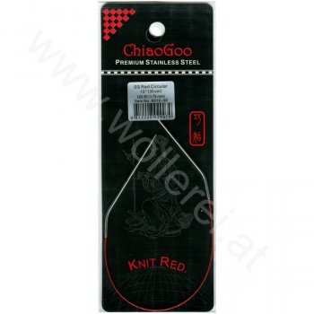 (Bild für) ChiaoGoo KNIT RED Fixe Rundstricknadel - 30 cm - 1,75 mm
