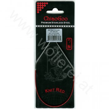 (Bild für) ChiaoGoo KNIT RED Fixe Rundstricknadel - 30 cm - 2,5 mm