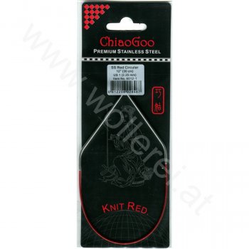 (Bild für) ChiaoGoo KNIT RED Fixe Rundstricknadel - 30 cm - 2,25 mm