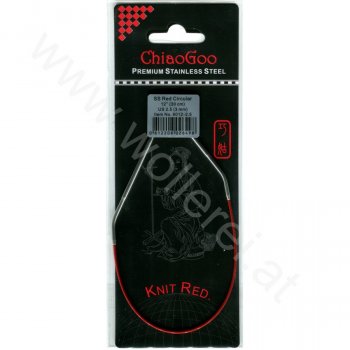 (Bild für) ChiaoGoo KNIT RED Fixe Rundstricknadel - 30 cm - 3 mm