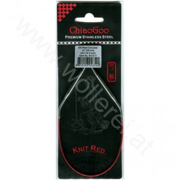 (Bild für) ChiaoGoo KNIT RED Fixe Rundstricknadel - 30 cm - 4,5 mm