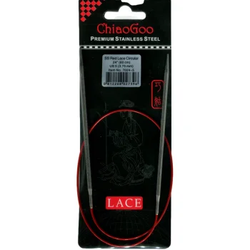 (Bild für) ChiaoGoo RED LACE Fixe Rundstricknadel - 60 cm - 3,75 mm