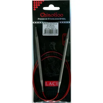 (Bild für) ChiaoGoo RED LACE Fixe Rundstricknadel - 80 cm - 6 mm
