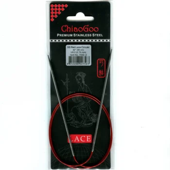 (Bild für) ChiaoGoo RED LACE Fixe Rundstricknadel - 80 cm - 2,75 mm