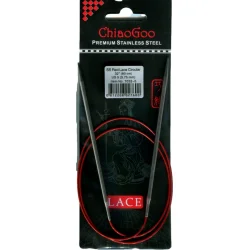 (Bild für) ChiaoGoo RED LACE Fixe Rundstricknadel - 80 cm - 3,75 mm