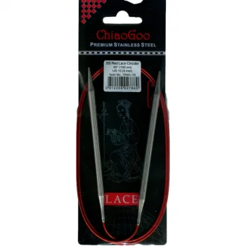 (Bild für) ChiaoGoo RED LACE Fixe Rundstricknadel - 100 cm - 6 mm