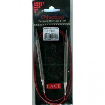 (Bild für) ChiaoGoo RED LACE Fixe Rundstricknadel - 100 cm - 8 mm