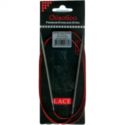 (Bild für) ChiaoGoo RED LACE Fixe Rundstricknadel - 100 cm - 3,5 mm