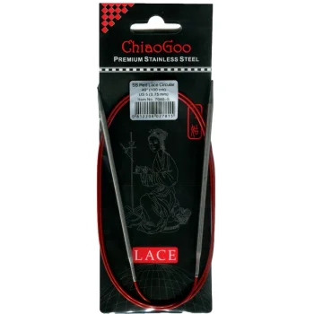 (Bild für) ChiaoGoo RED LACE Fixe Rundstricknadel - 100 cm - 3,75 mm