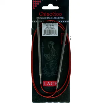 (Bild für) ChiaoGoo RED LACE Fixe Rundstricknadel - 100 cm - 5 mm