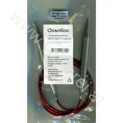 (Bild für) ChiaoGoo RED LACE Fixe Rundstricknadel - 120 cm - 12,75 mm