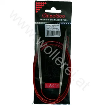 (Bild für) ChiaoGoo RED LACE Fixe Rundstricknadel - 150 cm - 6,5 mm