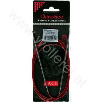 (Bild für) ChiaoGoo RED LACE Fixe Rundstricknadel - 150 cm - 3 mm