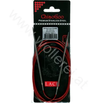 (Bild für) ChiaoGoo RED LACE Fixe Rundstricknadel - 150 cm - 3,5 mm